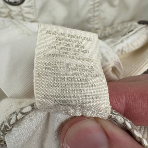 Free People Snap Down Trench Coat Womens 8 Cream White Overcoat - Picture 10 of 13